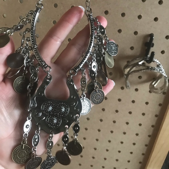 Silver & copper statement with “coins.”
